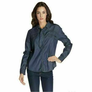 Kaporal Jeans Chemise Jean Macao Bleue Nuit