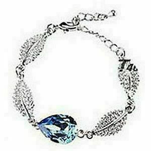 Austrian white gold-plated bracelet