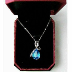 Austrian white gold-plated Angel Tears pendant